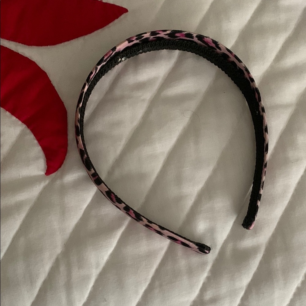 Pink Leopard Print Kids Headband